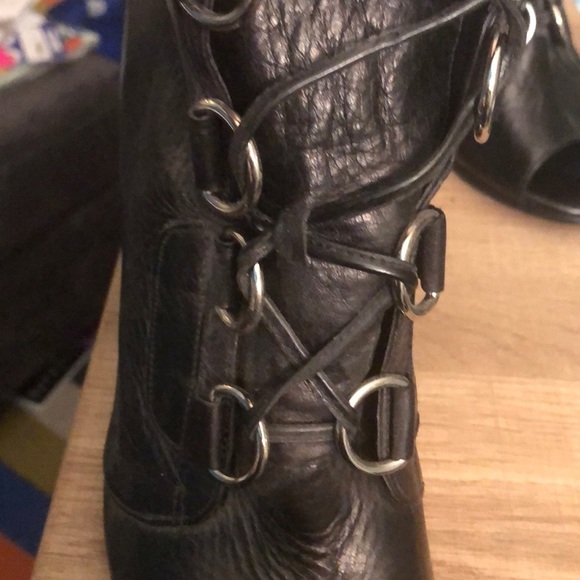 BCBGeneration Peep toe lace up boots - Picture 3 of 8